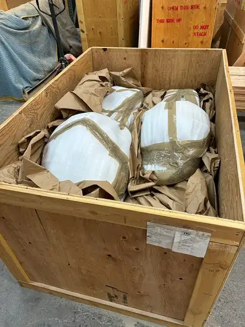 Estate items and antiques carefully packed and staged